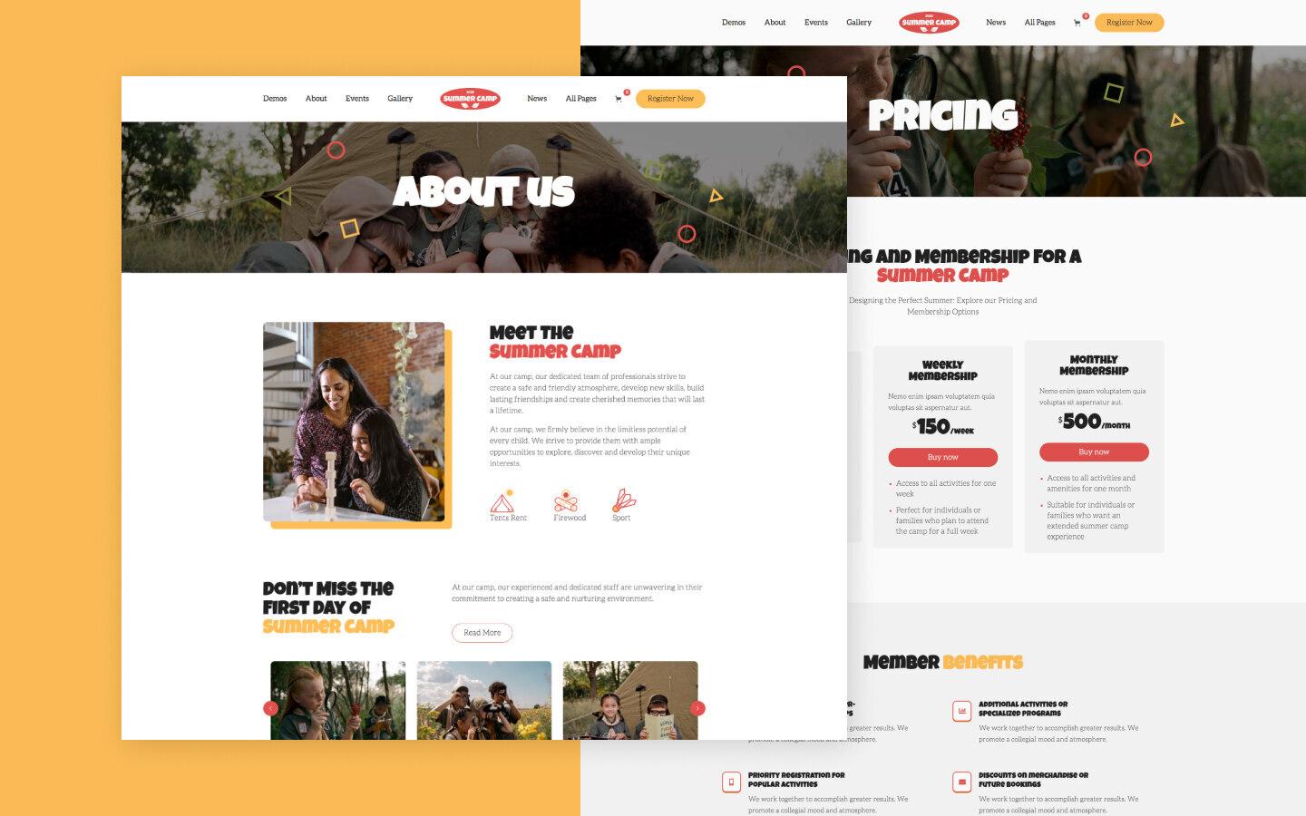 Summer Camp 128 - Kids HTML5 Responsive Website Template