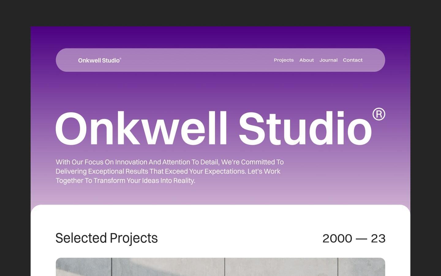 Onkwell Studio ® - Agency HTML5 Responsive Website Template