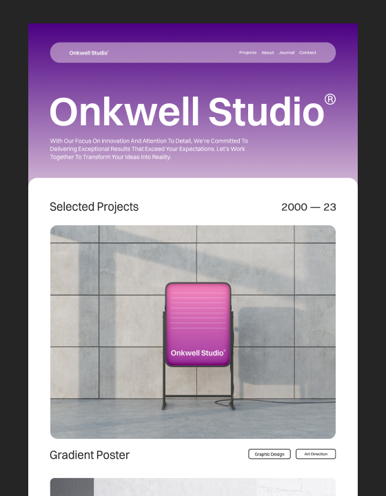 Onkwell Studio ® - Agency HTML5 Responsive Website Template