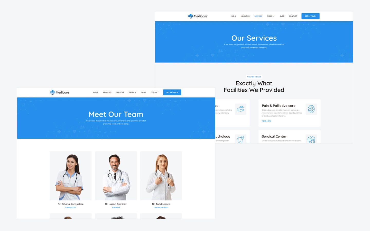 Medicare - Hospital HTML5 Responsive Website Template