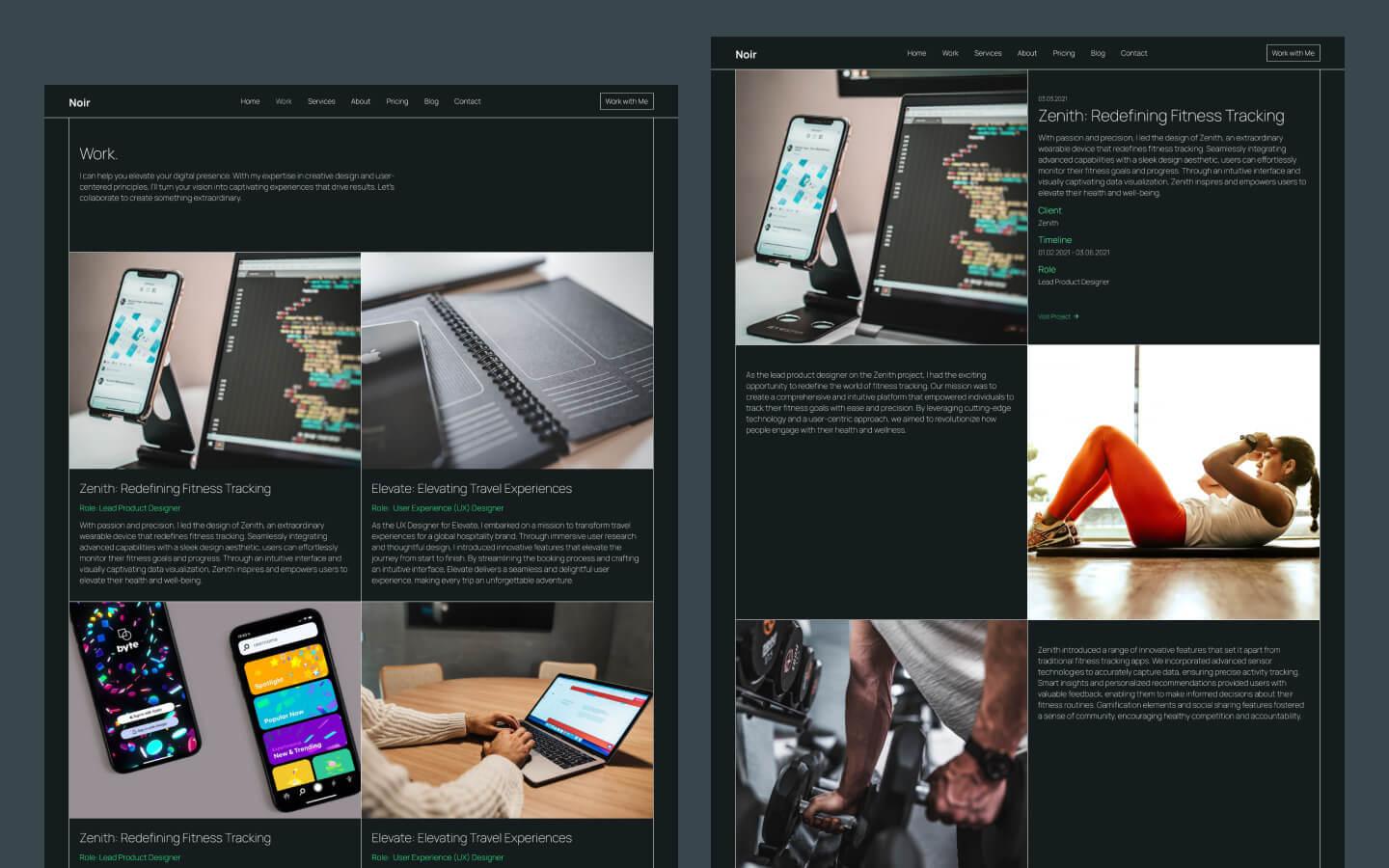 Noir - Portfolio HTML5 Responsive Website Template
