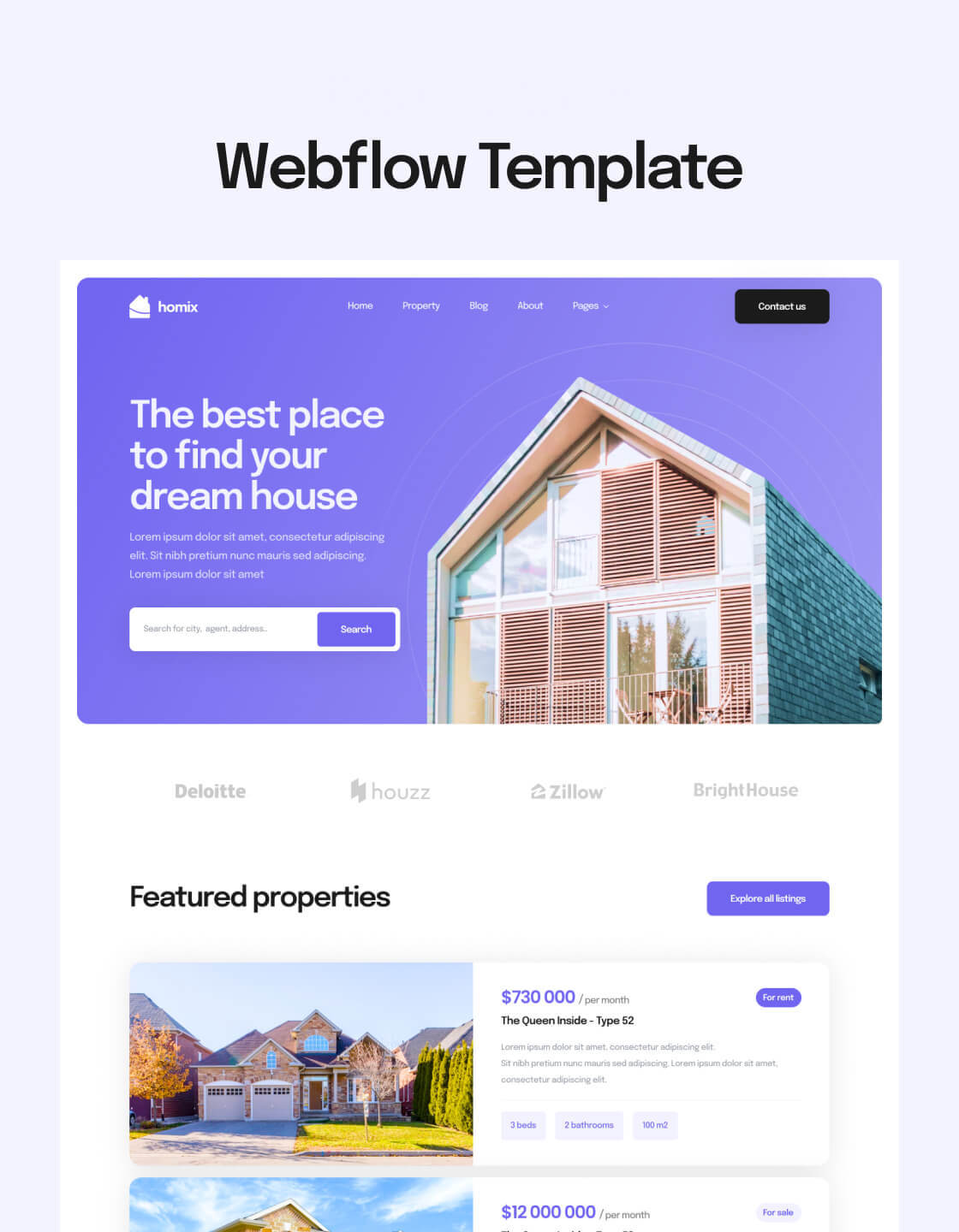 Homix DB by Digital Butlers - Uncategorized design asset by webflow