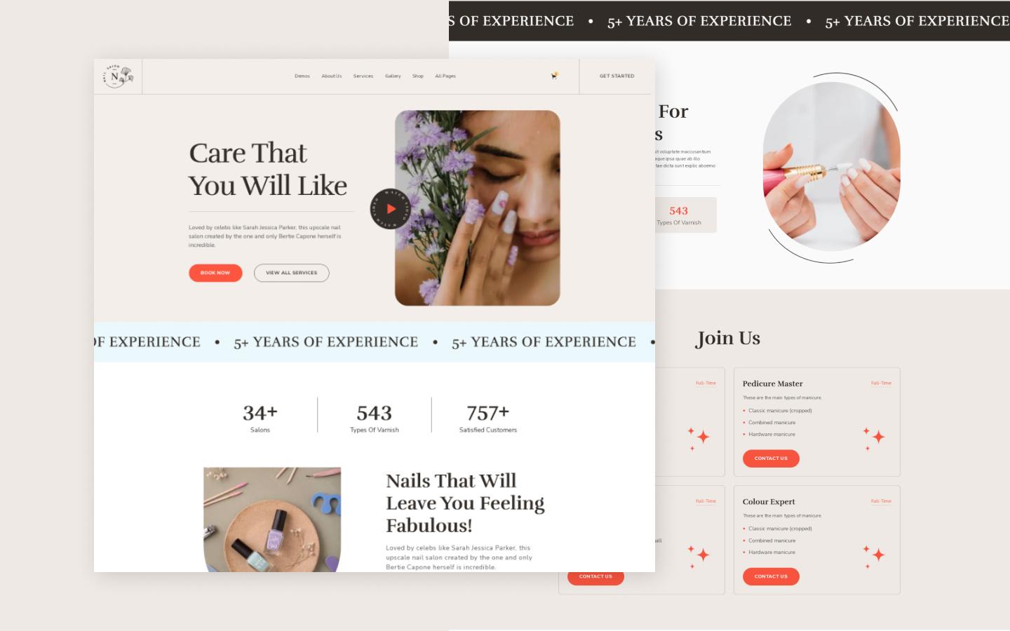 Nailsy 128 - Beauty HTML5 Responsive Website Template