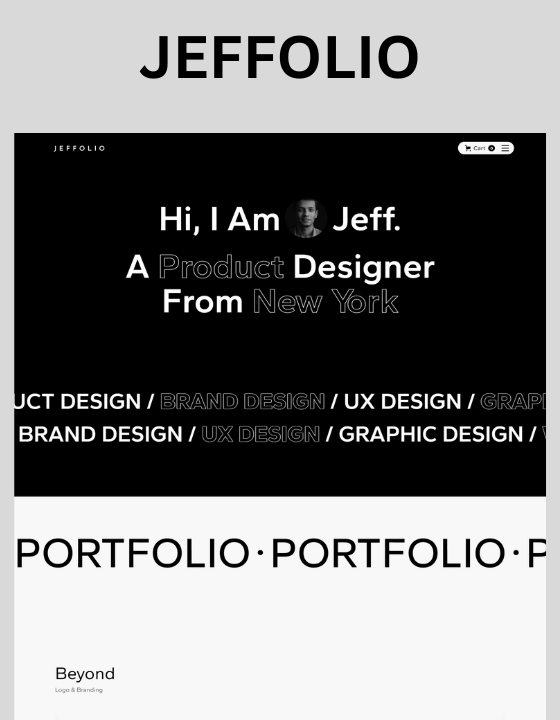 Jeffolio by Olajide Fakorede - Portfolio design asset by webflow