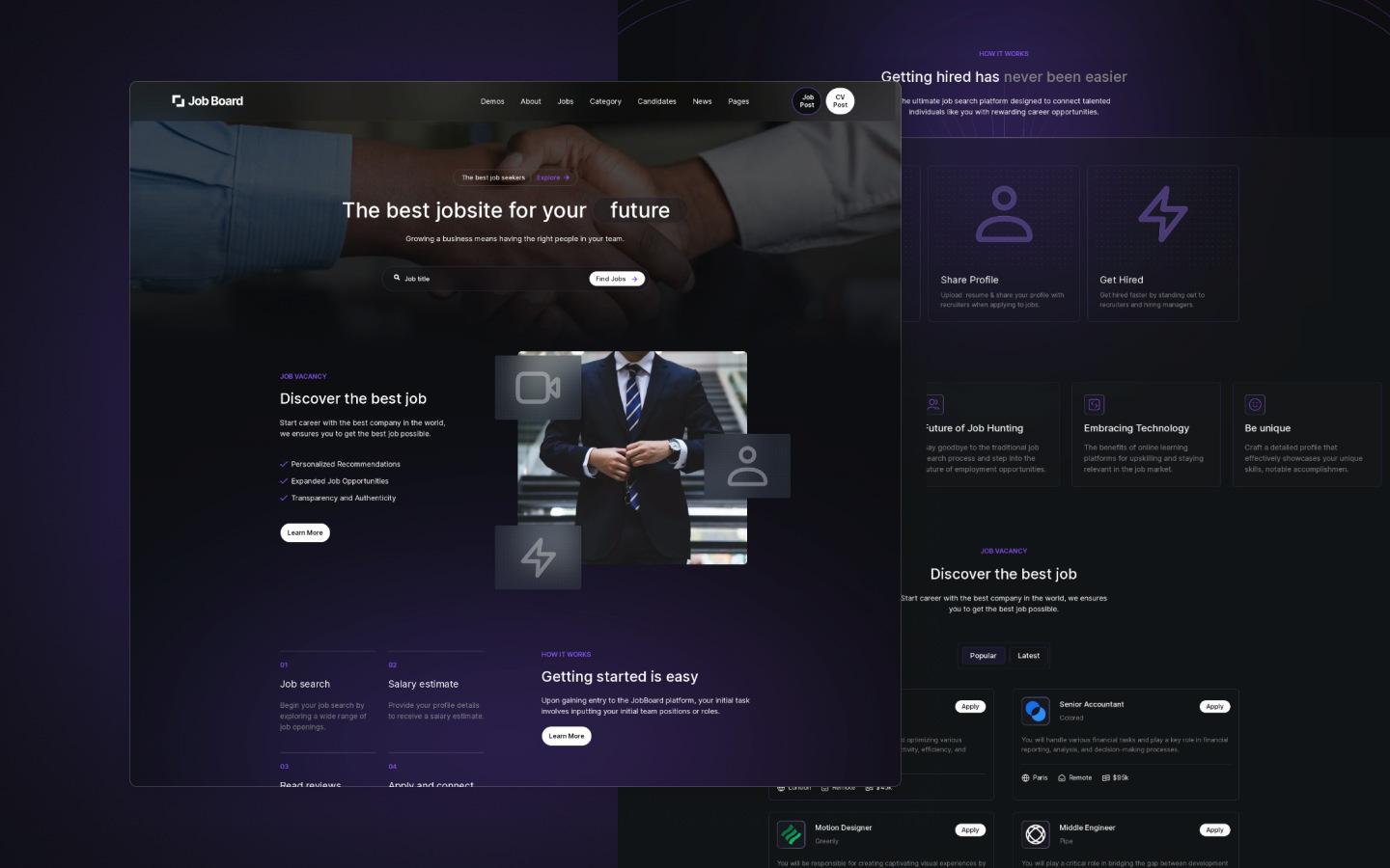Job Board 128 - Recruitment HTML5 Responsive Website Template