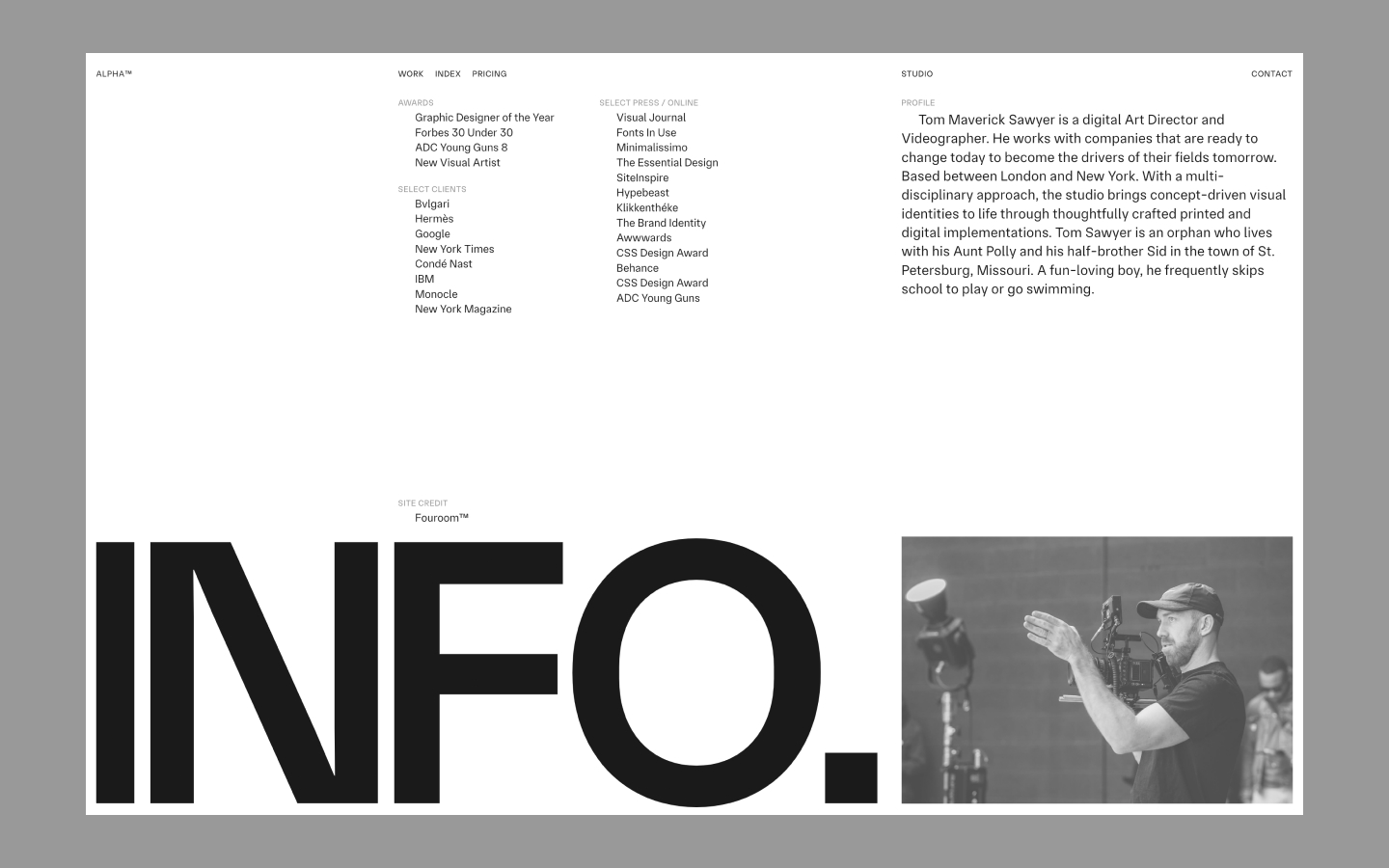 Cooper Photography HTML5 Responsive Website Template