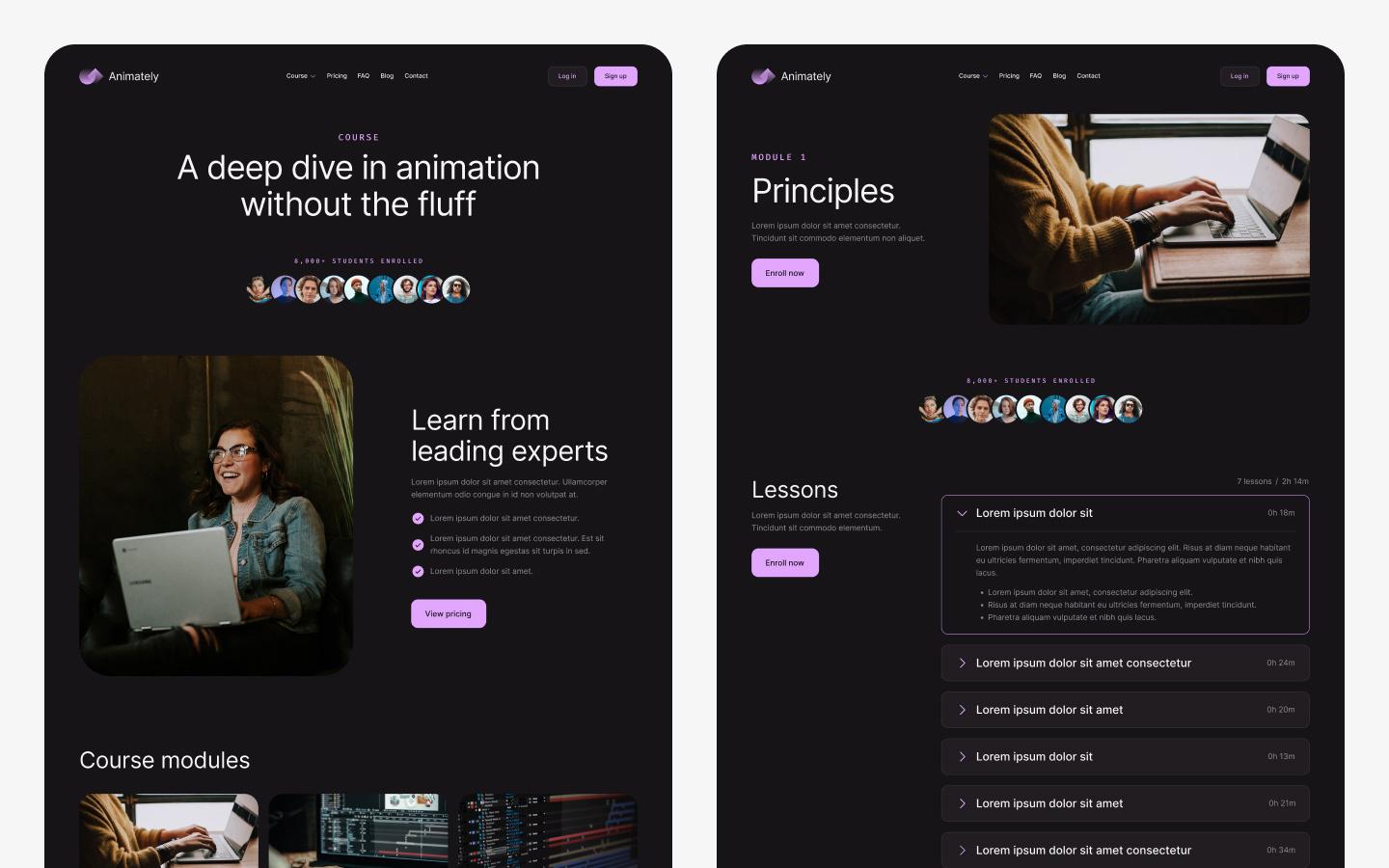 Animately - Education HTML5 Responsive Website Template