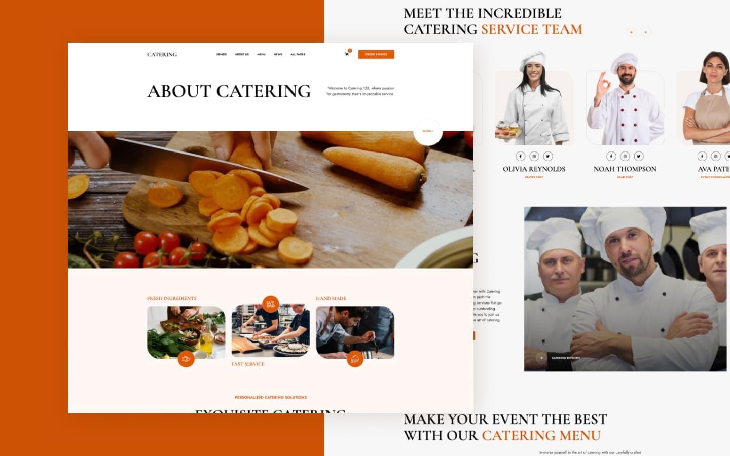 Catering 128 - Food HTML5 Responsive Website Template
