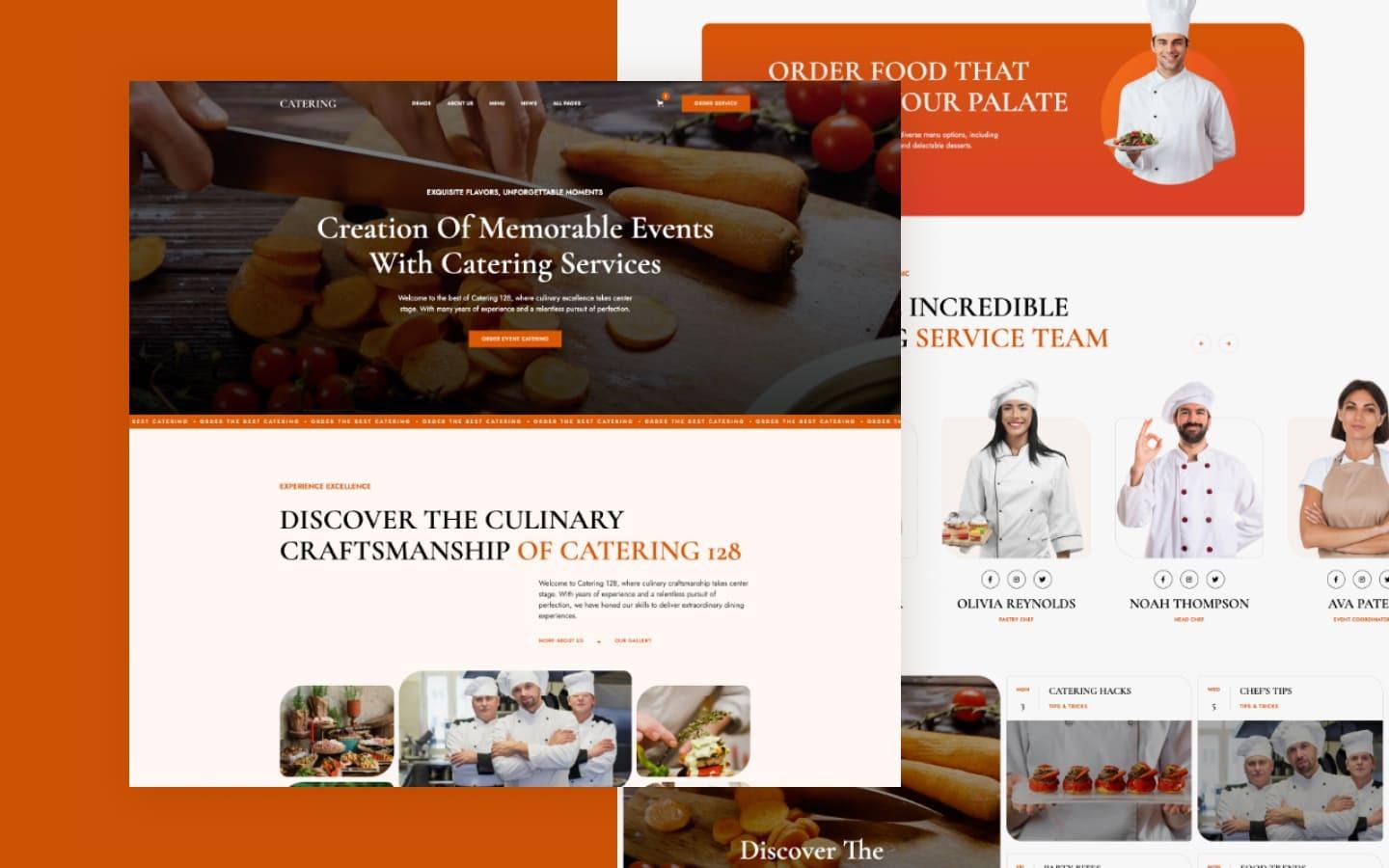 Catering 128 - Food HTML5 Responsive Website Template