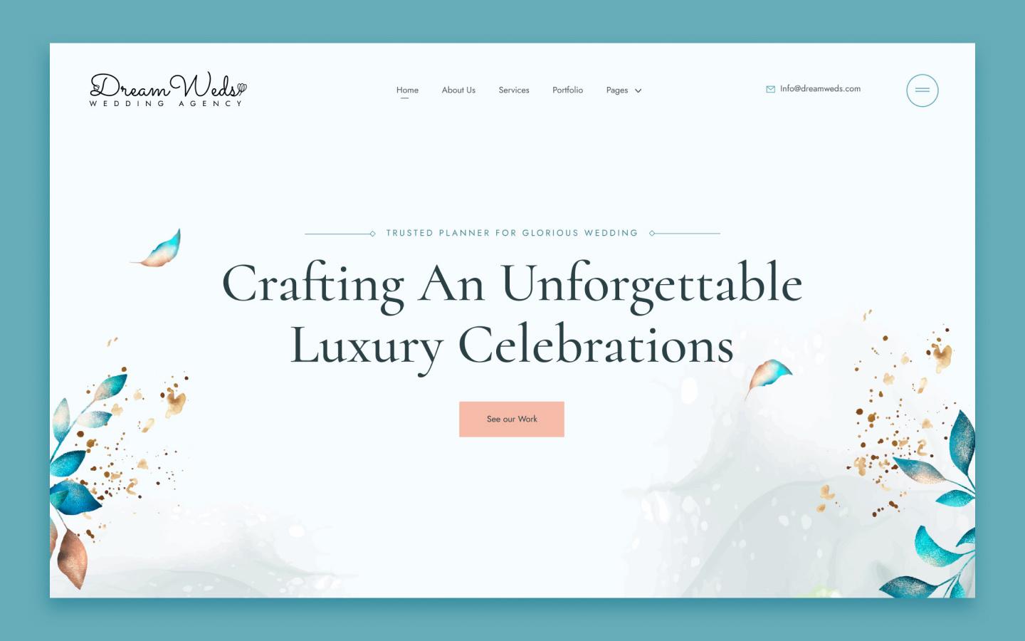 DreamWeds Wedding HTML5 Responsive Website Template