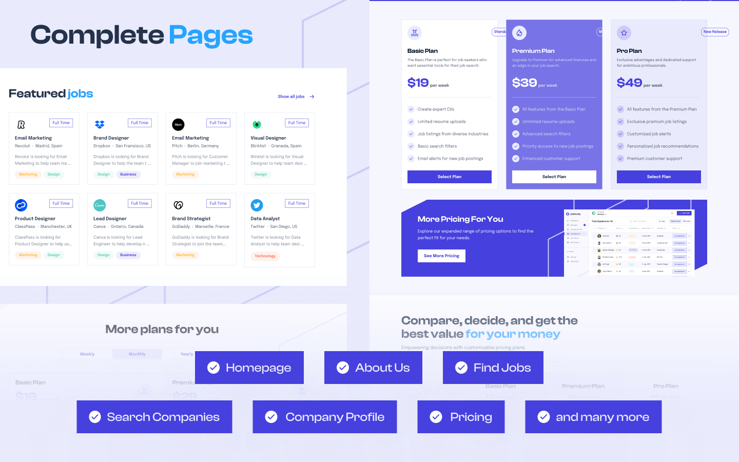 Jobhuntly - Job Portal HTML5 Responsive Website Template