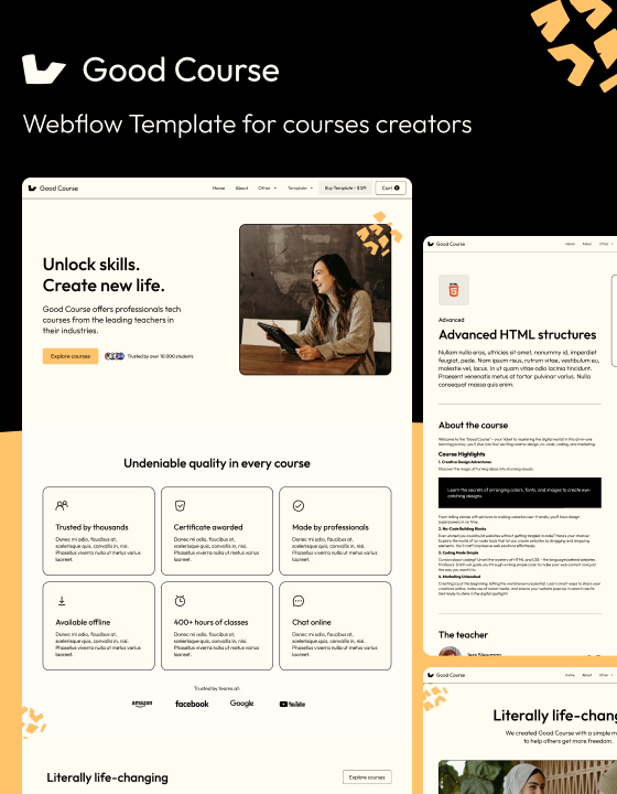 Good Course - Learning HTML5 Responsive Website Template