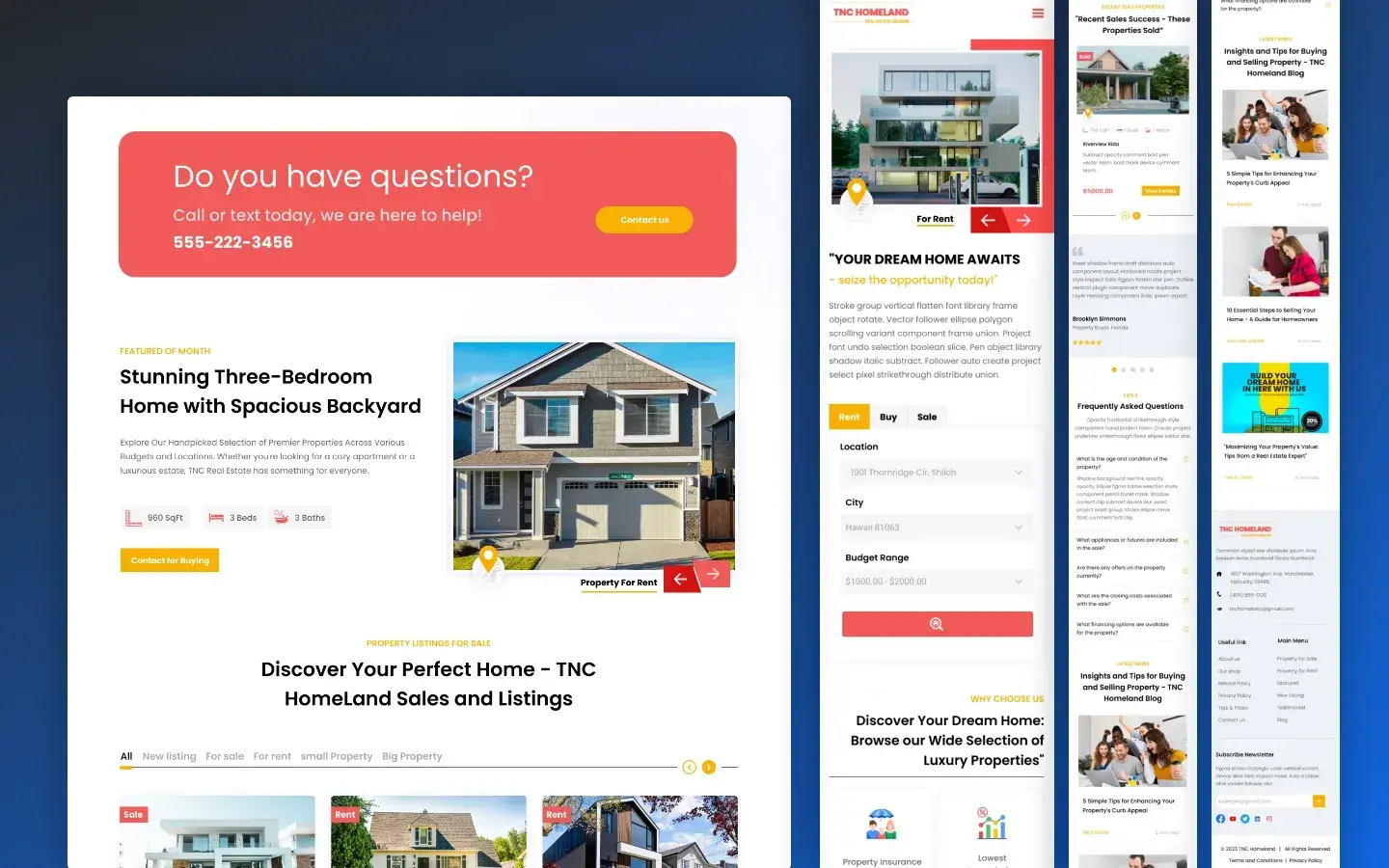 TNC Homeland Real Estate HTML5 Responsive site Template