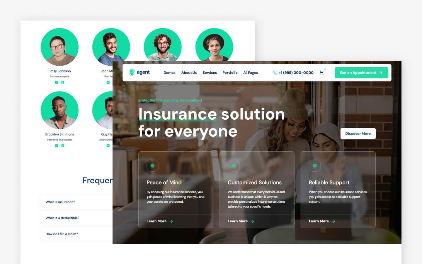 Agent Insurance HTML5 Responsive Website Template