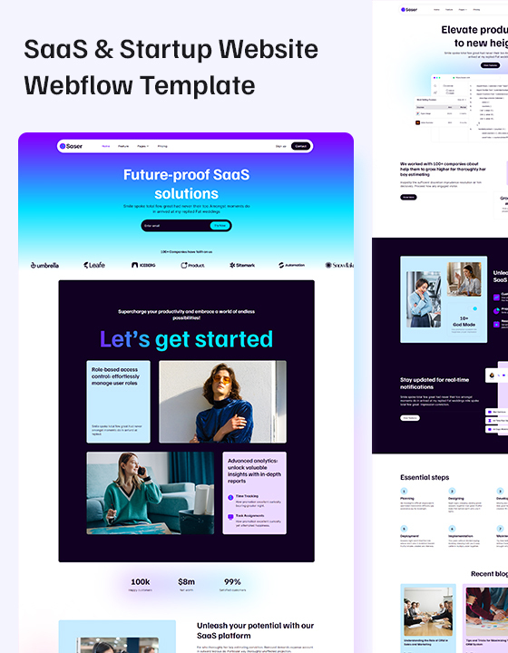 Saser SaaS HTML5 Responsive Website Template