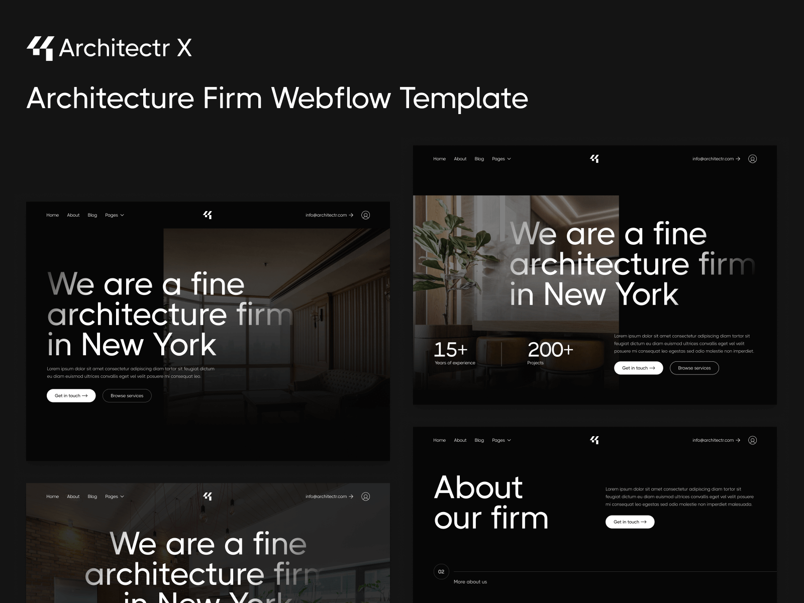 Architectr X - Architecture HTML5 Responsive Website Template