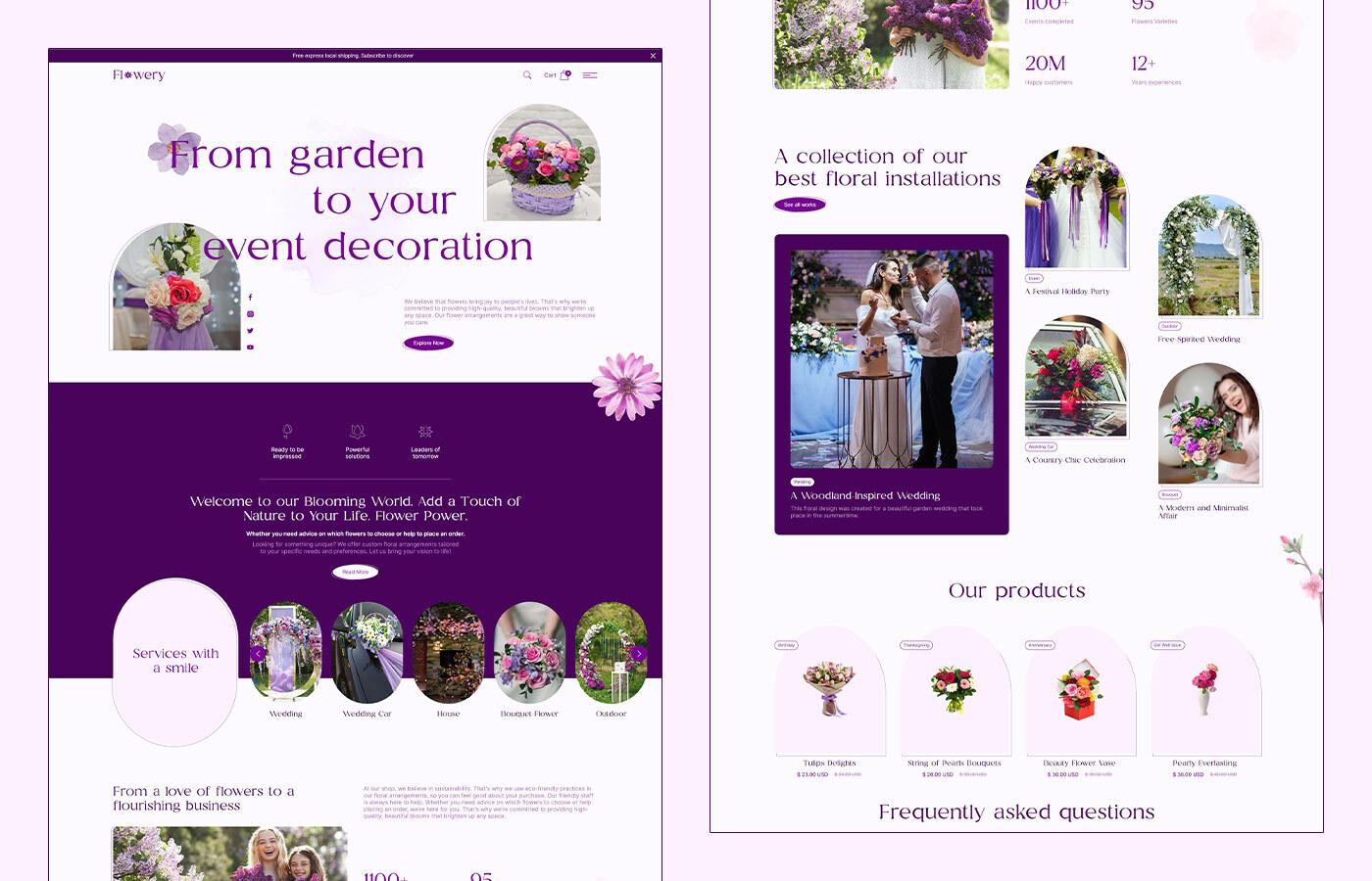 Flowery - Florist HTML5 Responsive Website Template