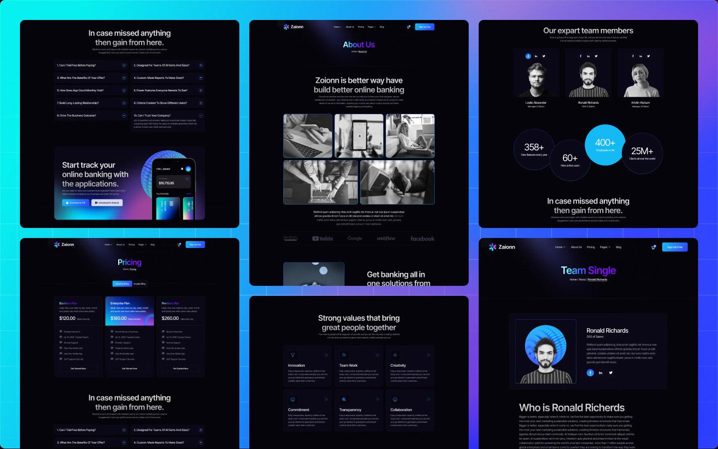 Zaionn - App HTML5 Responsive Website Template