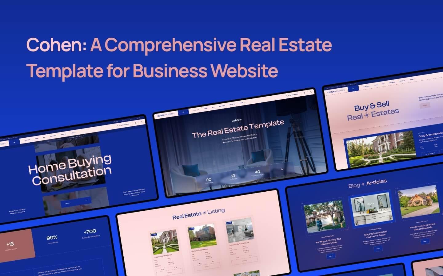 Cohen Real Estate HTML5 Responsive site Template