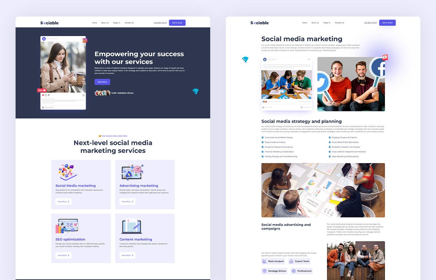 Sociable - Marketing HTML5 Responsive Website Template