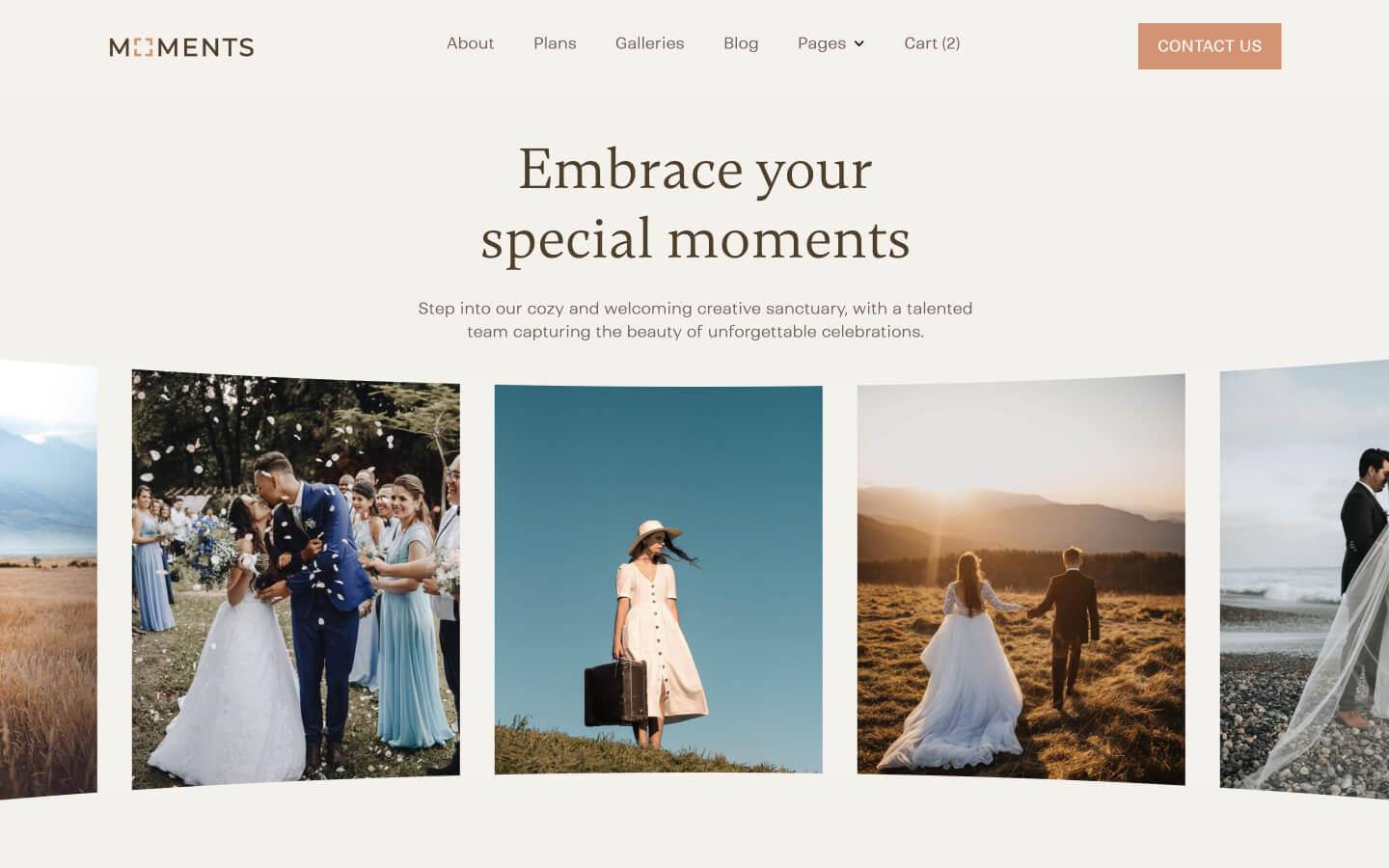 Moments - Photography HTML5 Responsive Website Template