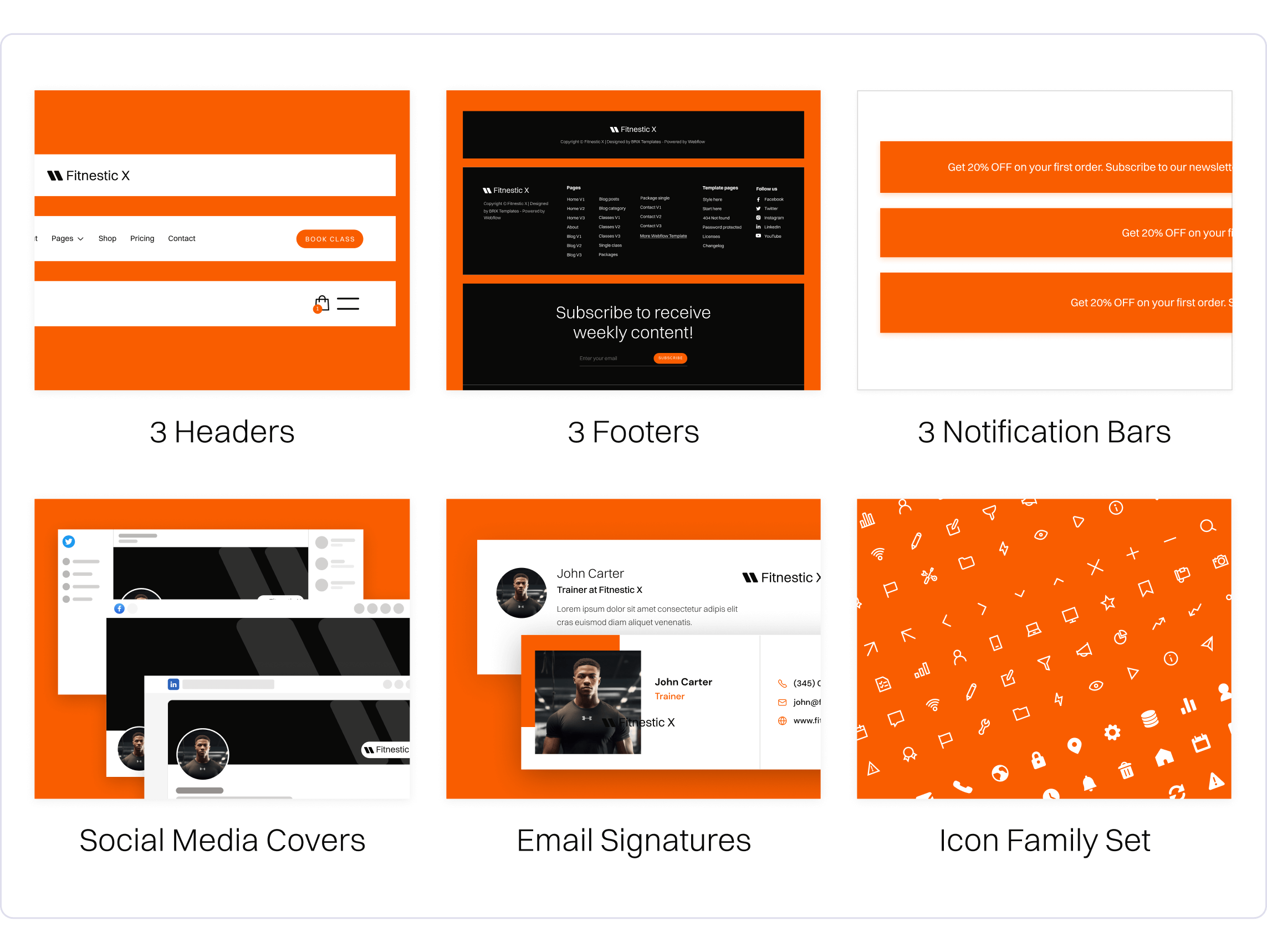 Fitnestic X | Fitness Webflow Template Benefits