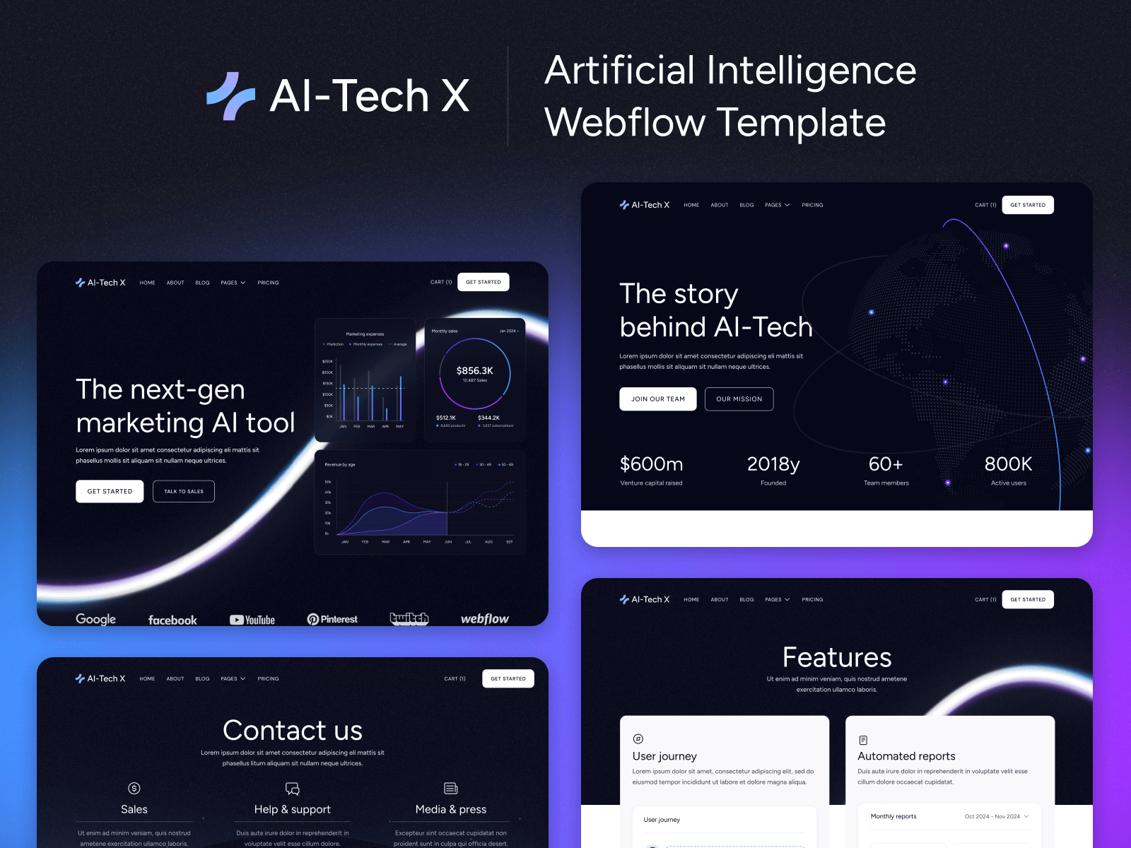 Artificial Intelligence Webflow Template