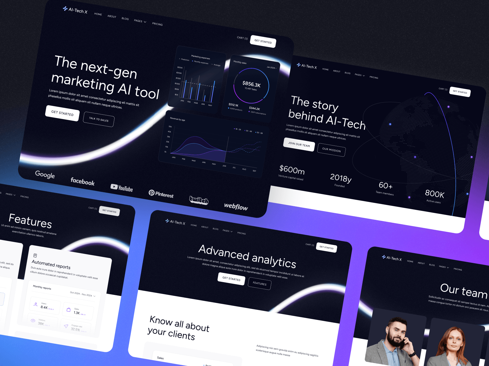 AI & ML Webflow Template