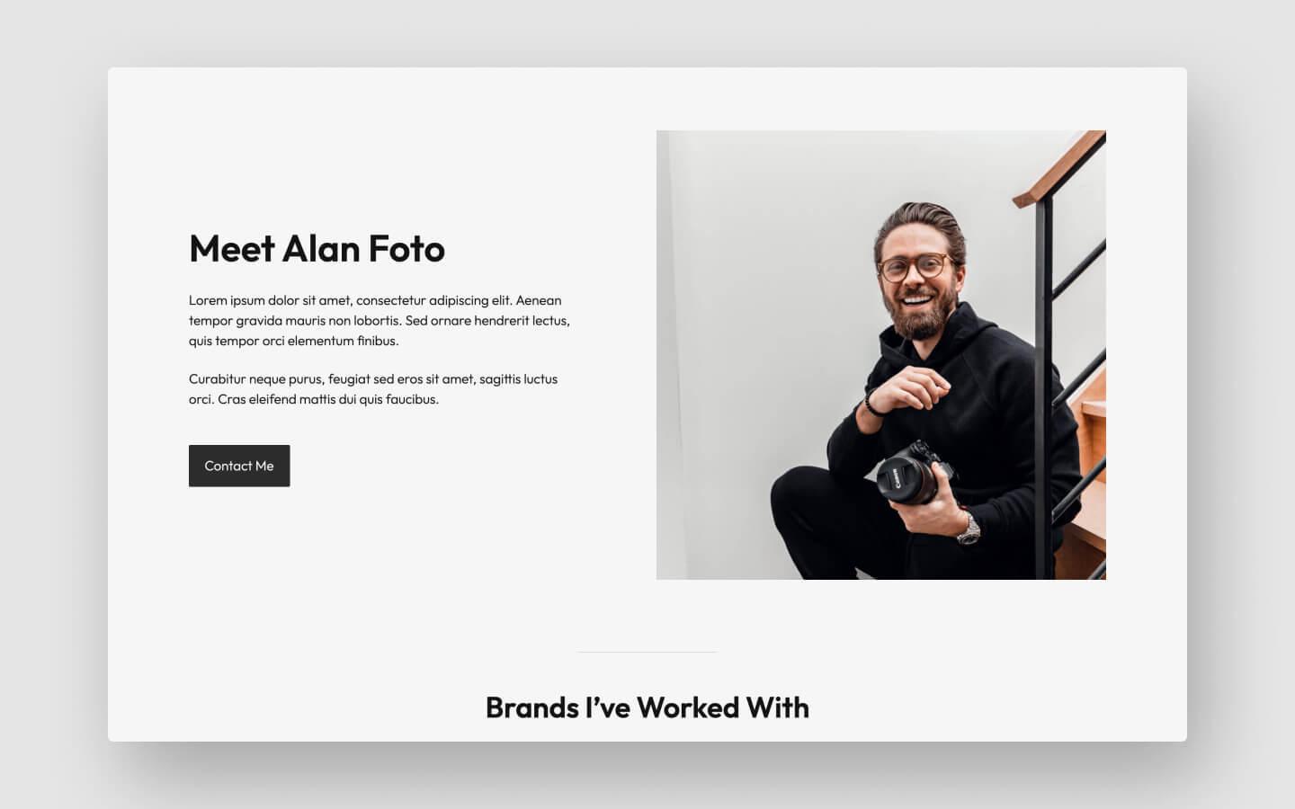 Alan Foto - Portfolio HTML5 Responsive Website Template