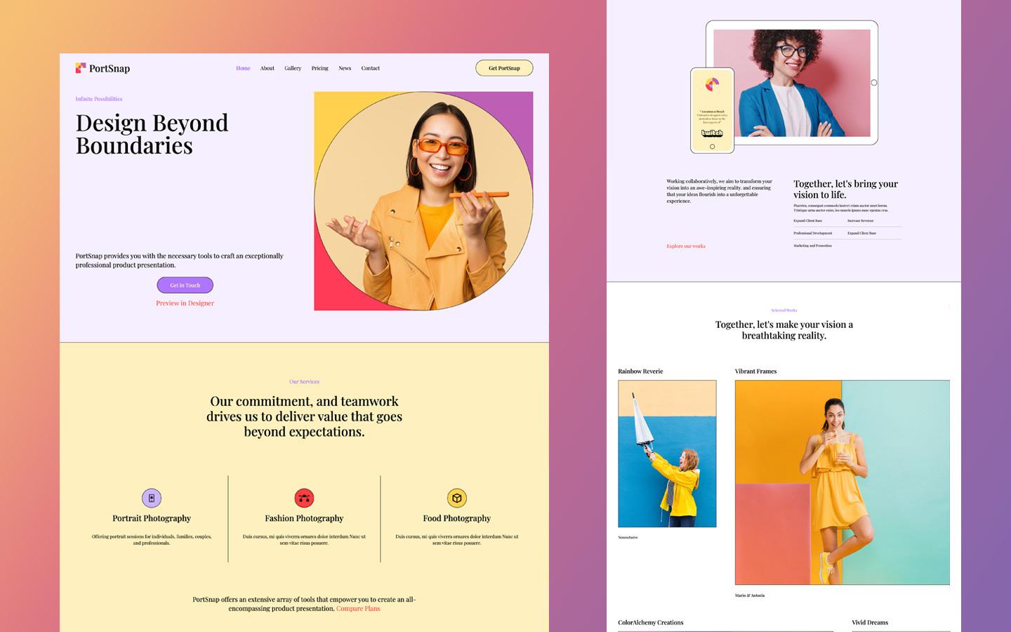 PortSnap - Profile HTML5 Responsive Website Template
