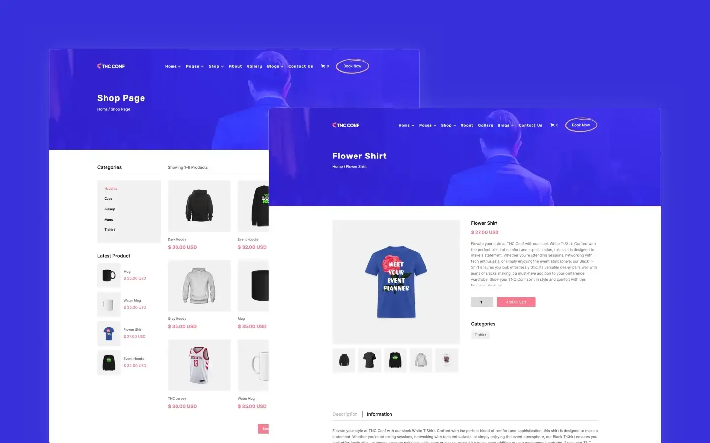 TNC Conf Ecommerce - Event HTML5 Responsive Website Template