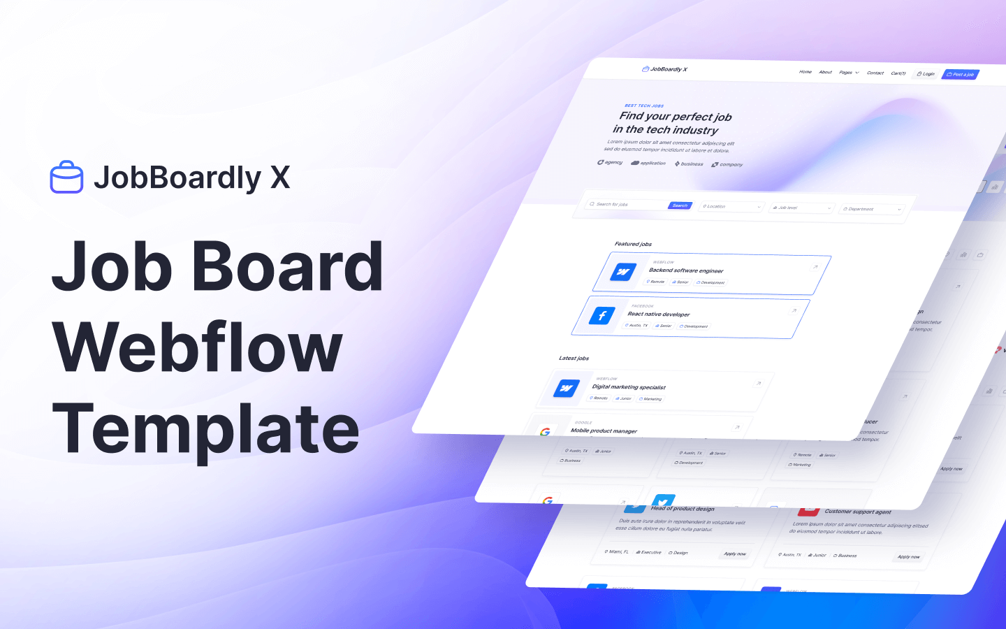 JobBoardly X - Job Portal HTML5 Responsive Website Template