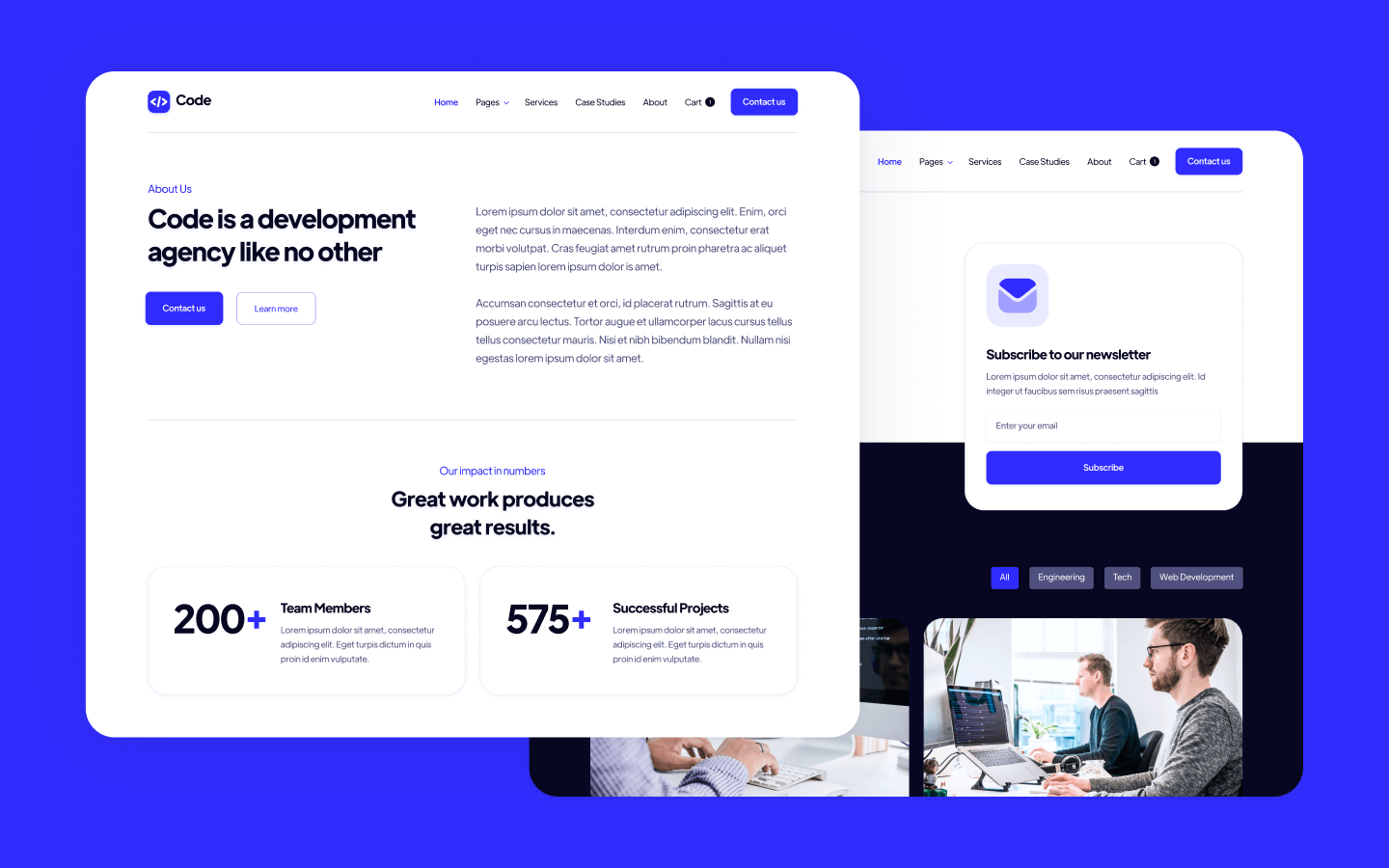 Code - Software HTML5 Responsive Website Template