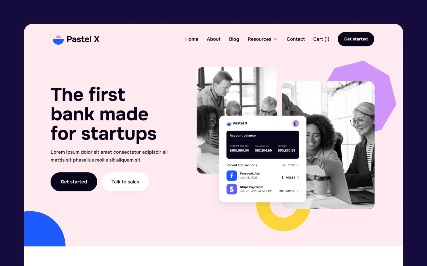 Pastel X - Startup HTML5 Responsive Website Template