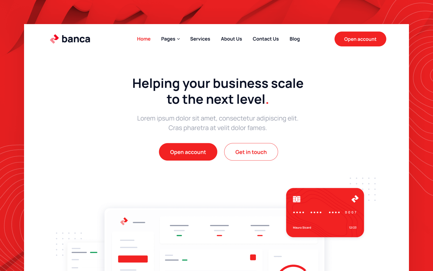 Banca - Bank HTML5 Responsive Website Template