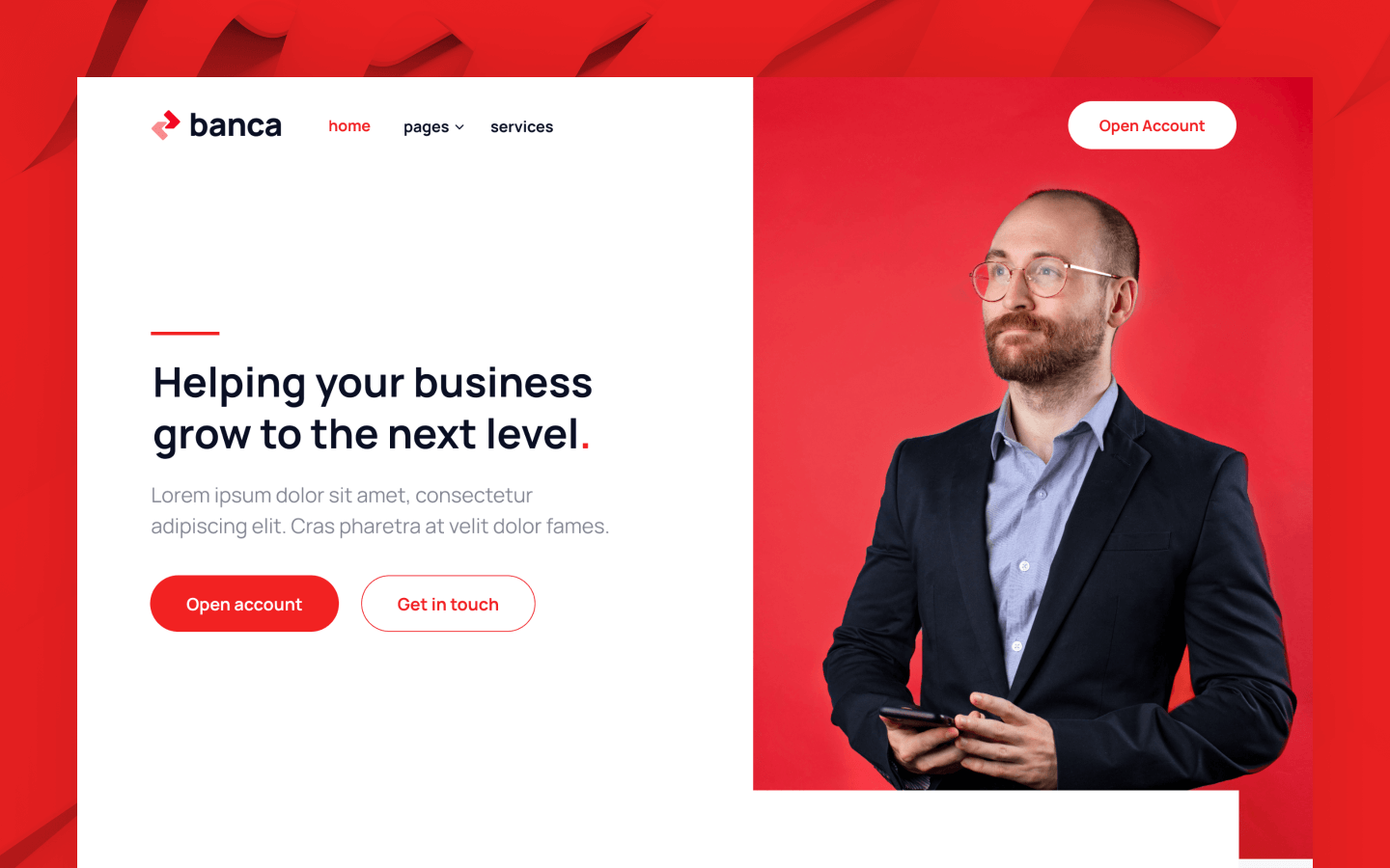 Banca - Bank HTML5 Responsive Website Template