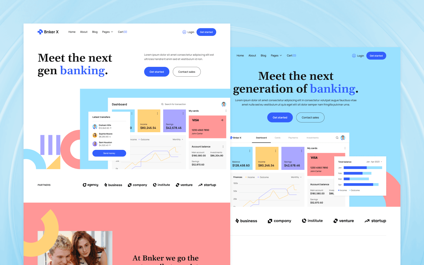 Bnker X - Bank HTML5 Responsive Website Template
