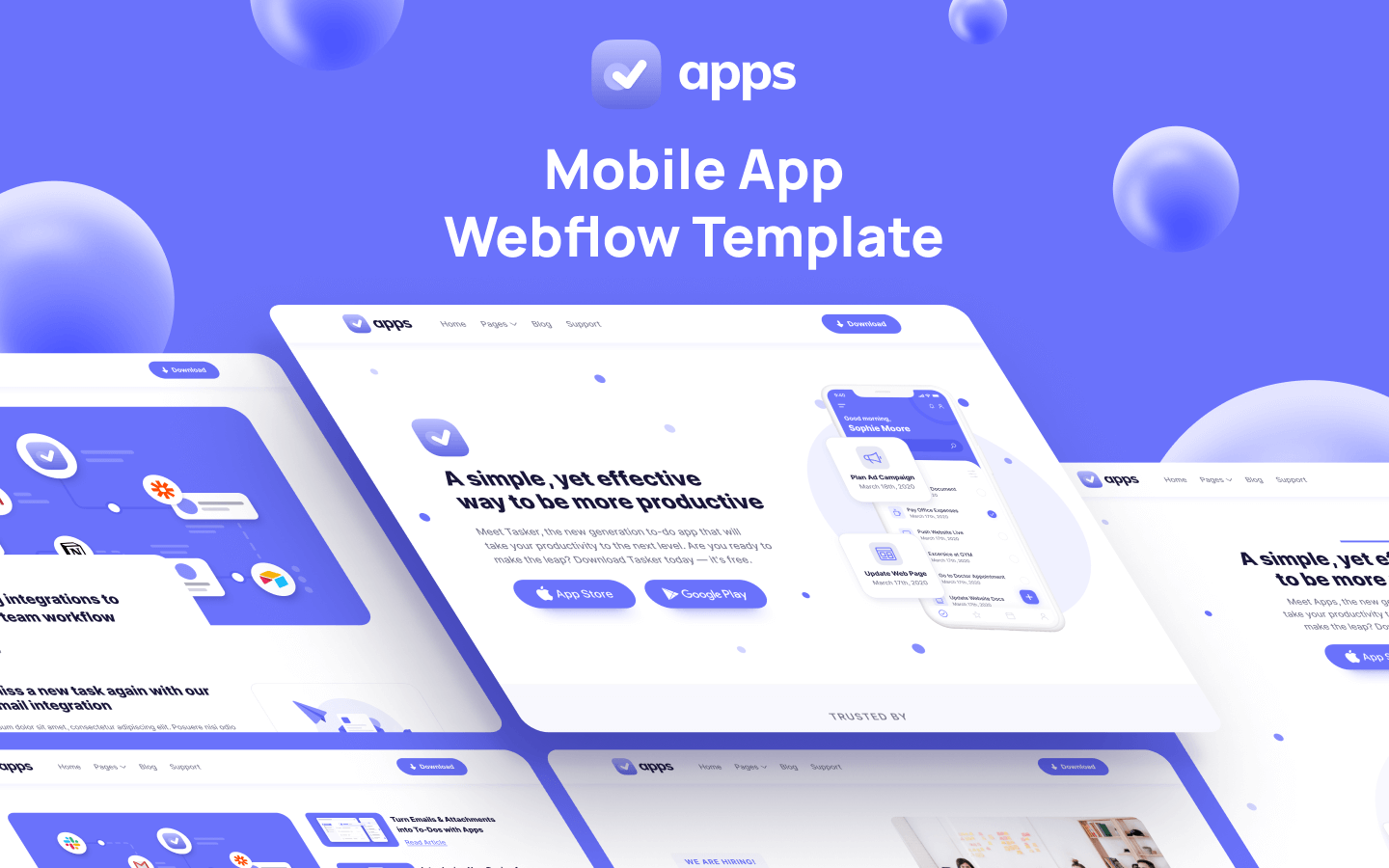 Apps - App HTML5 Responsive Website Template