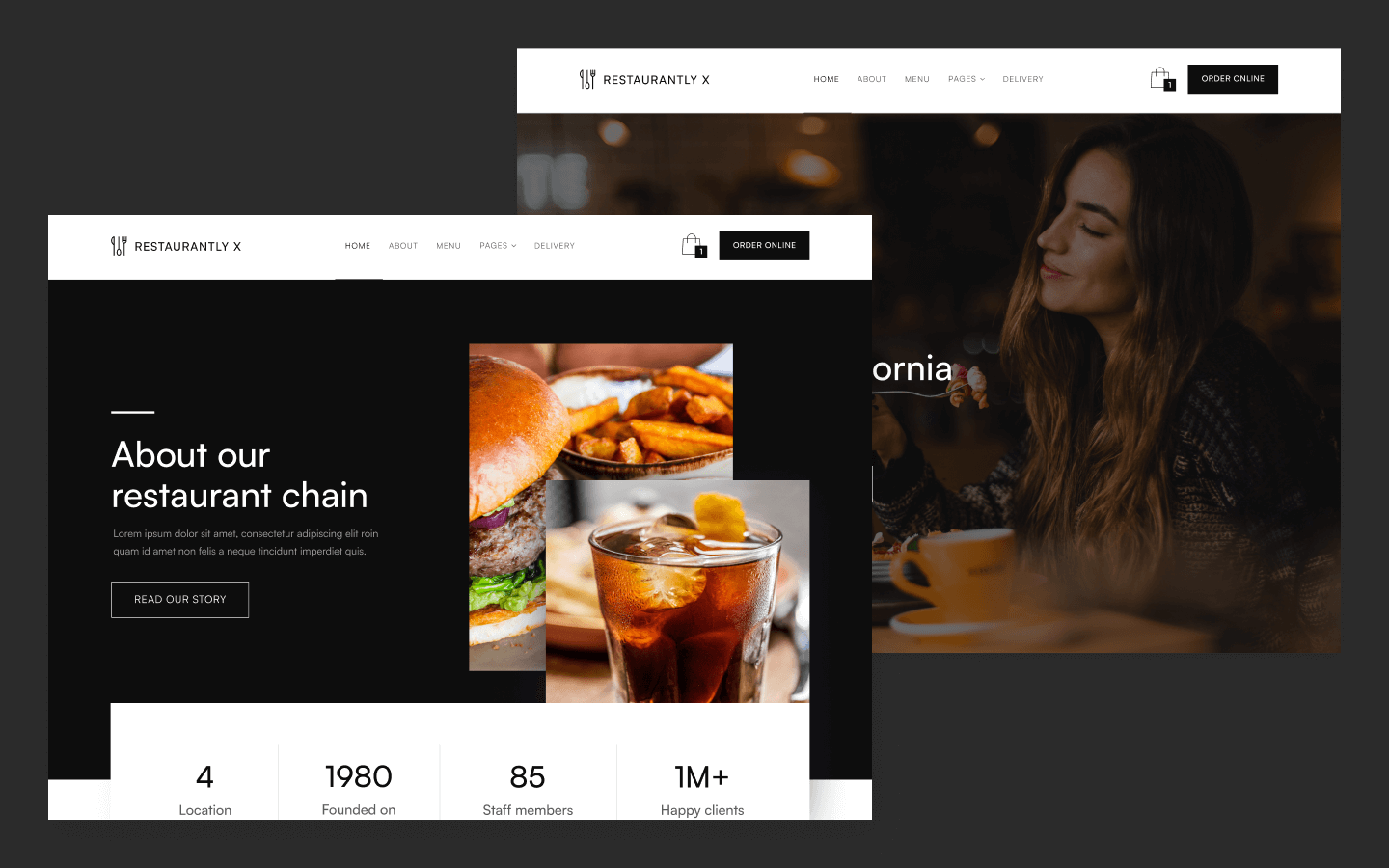 Restaurantly X - Restaurant HTML5 Responsive Website Template