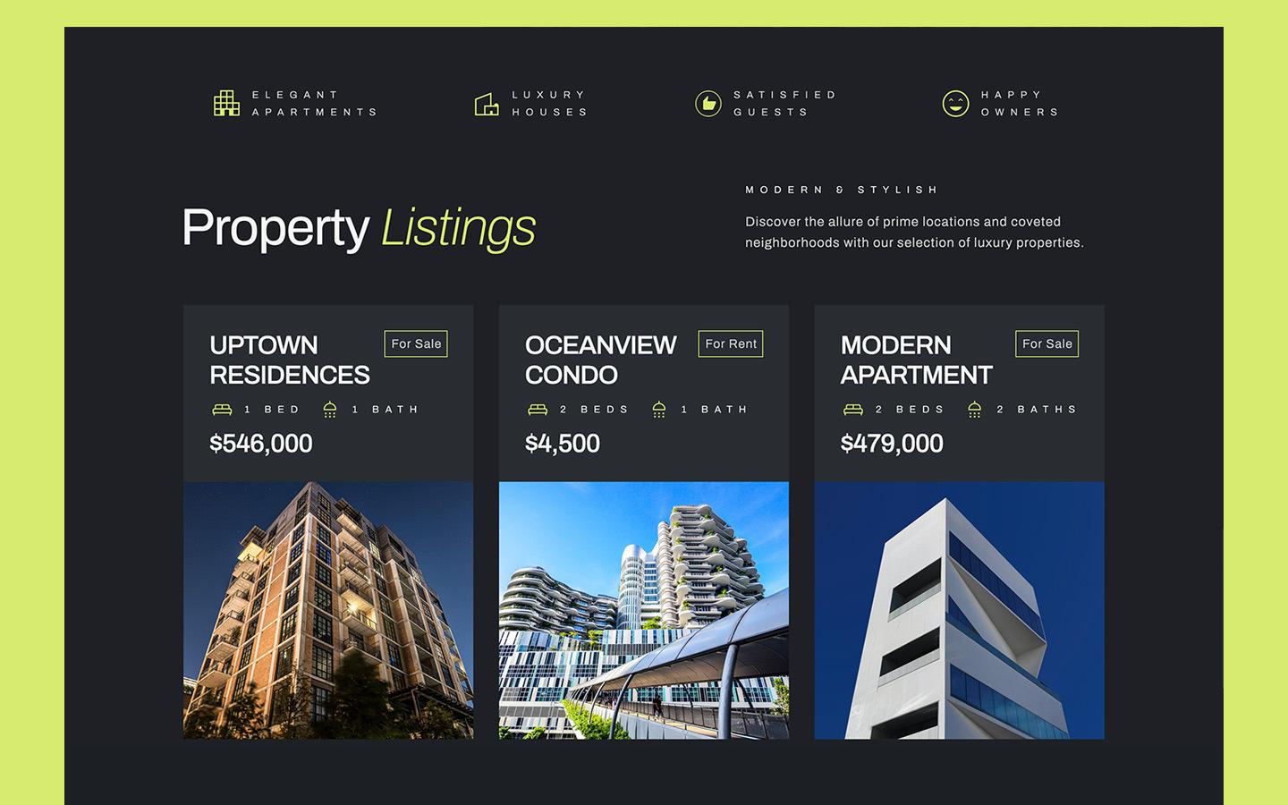 Modern Realty - Real Estate HTML5 Responsive Website Template
