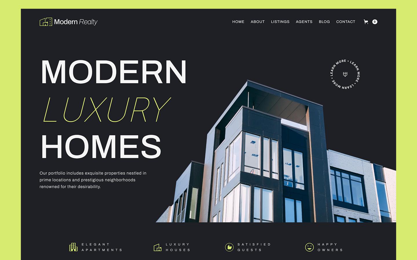 Modern Realty - Real Estate HTML5 Responsive Website Template
