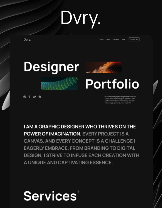Dvry - Portfolio HTML5 Responsive Website Template