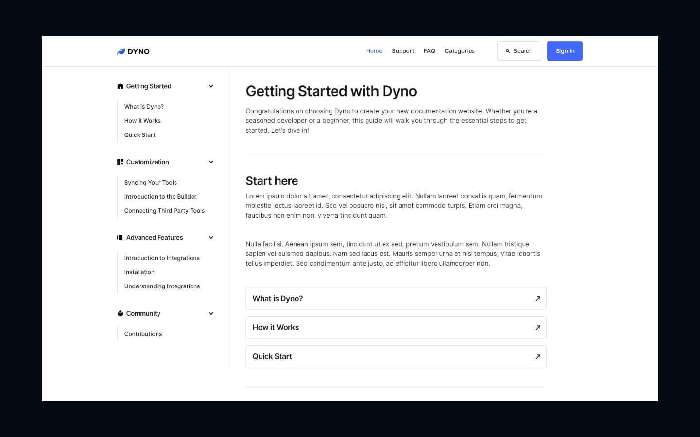 Dyno Documentation HTML5 Responsive Website Template Dyno Documentation HTML5 Responsive Website Template