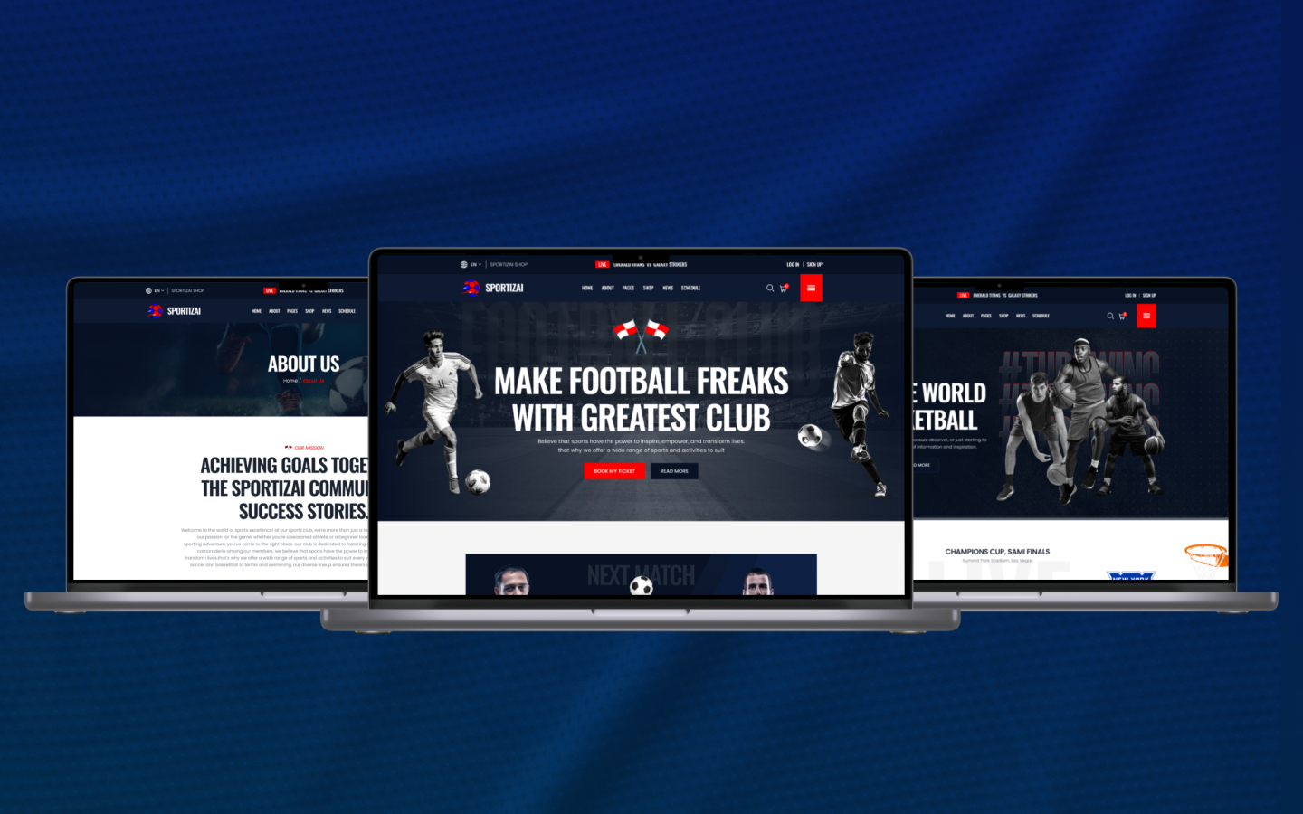 Sportizai - Sports HTML5 Responsive Website Template