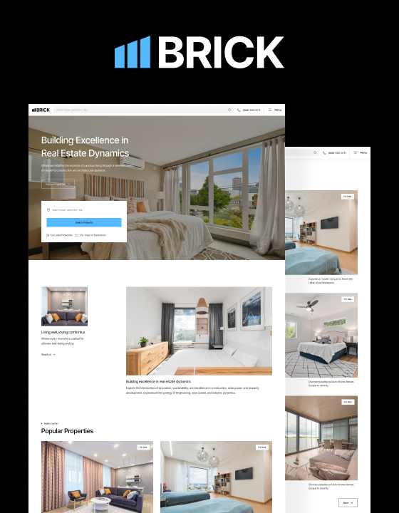 The Brick Real Estate HTML5 Responsive site Template