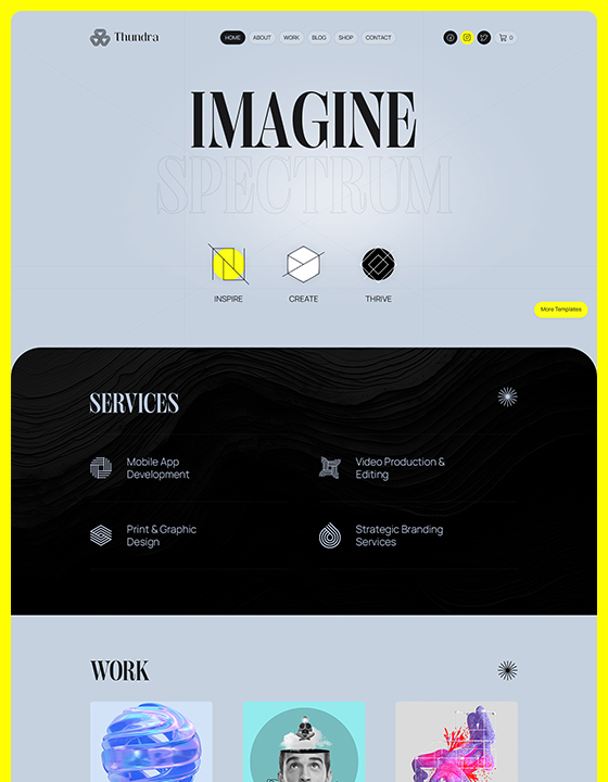 Thundra by Max Themes | Muzli Creative Store