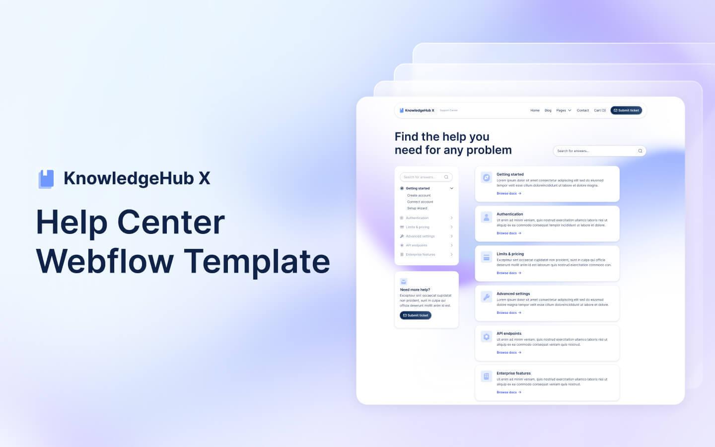 KnowledgeHub X - Help center HTML5 Responsive Website Template