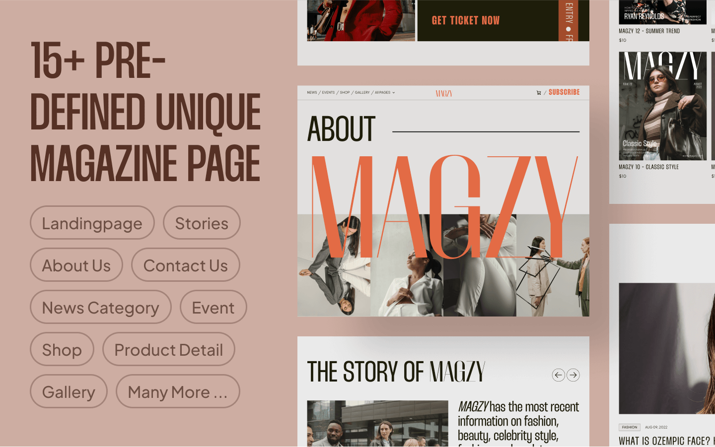Magzy - Magazine HTML5 Responsive Website Template