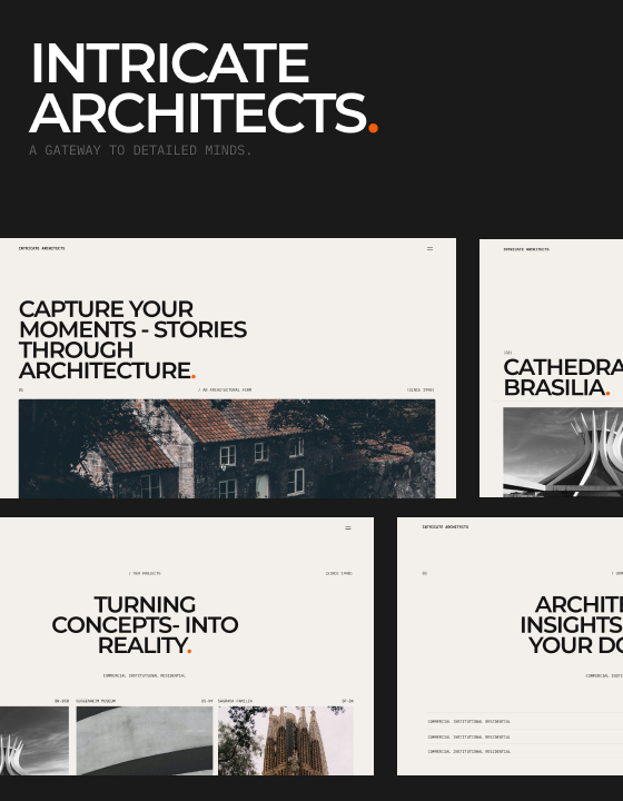 Intricate Architects by Margined - Uncategorized design asset by webflow