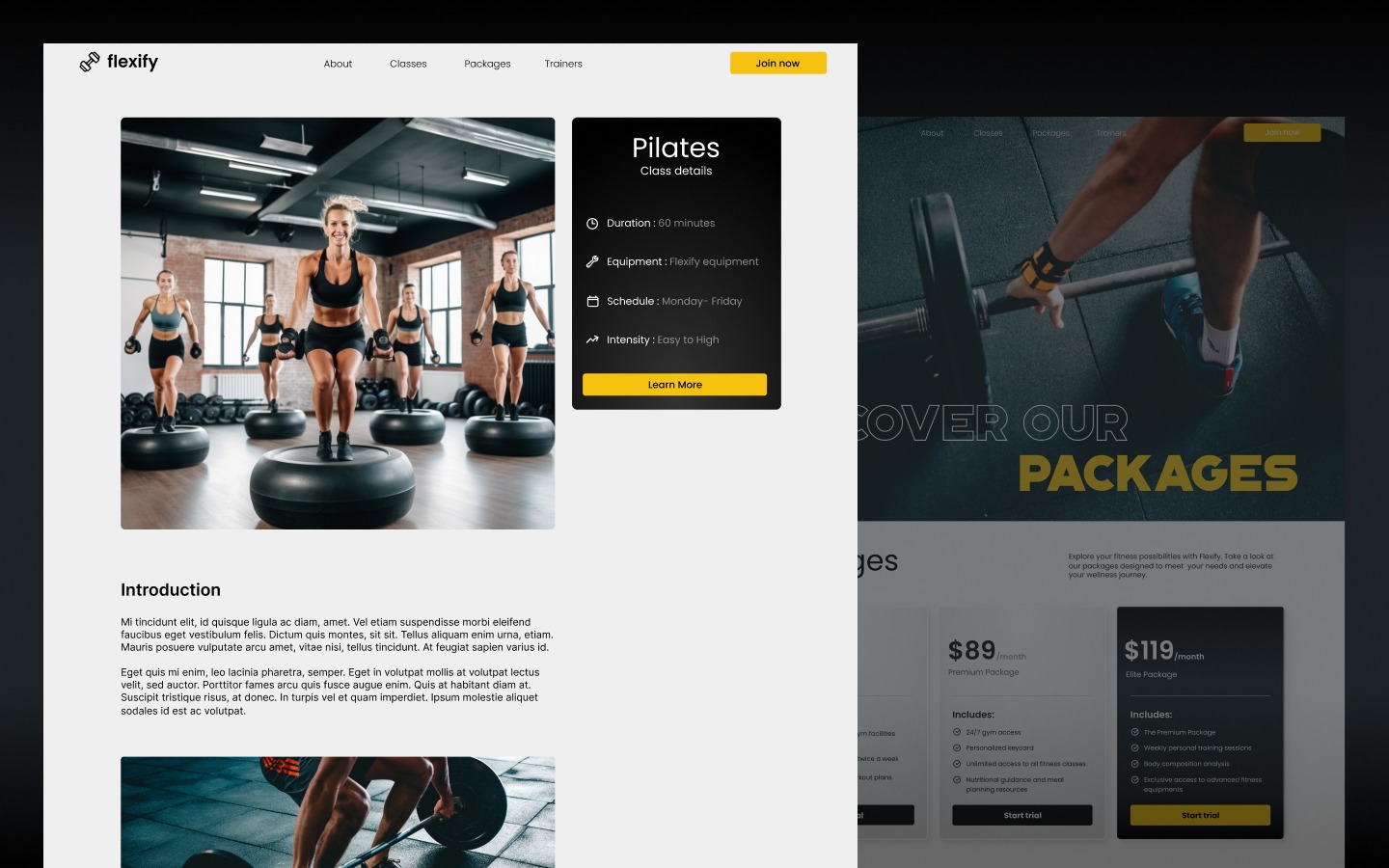 Flexify - Gym HTML5 Responsive Website Template